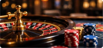 Roulette wheel and chips representing restricted table games and casino game contributions